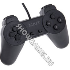 Джойстик для PS One (PSX) стандартный чёрный (PS One Controller)