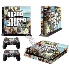 Виниловая наклейка PS4 "GTA 5"