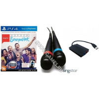 Микрофоны SingStar (2 шт) + SingStar: Короли вечеринок (Русская версия) [PS4]