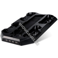 Вертикальная подставка с охлаждением 10 в 1 для PS4 [Super Charging Dock 10 in 1 PS4]