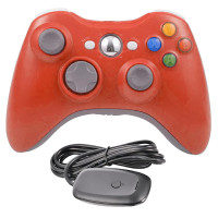 Геймпад беспроводной для Xbox 360 + ресивер (красный)