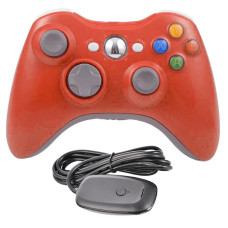 Геймпад беспроводной для Xbox 360 + ресивер (красный)