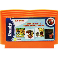 Сборник игр AA-2486 [4 в 1] - Chip and Dale 1.2/Tom & Jerry/Tank 90 (8-bit)