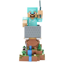 Фигурка подставка для геймпада/телефона Minecraft: Steve in Diamond Armour (Cable Guys)