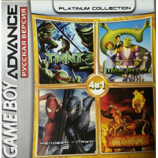 Сборник Ghost Rider/Shrek 3/Spider-Man 3/TMNT для Game Boy Advance (4 в 1)