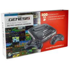 Игровая приставка 16 bit Retro Genesis Modern Wireless (300 игр)
