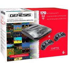 Игровая приставка 16 bit Retro Genesis Modern Wireless (170 игр) 