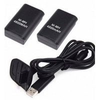 Зарядный комплект для Xbox 360 (2 аккумулятора 4800 мАч + кабель Play and Charge)