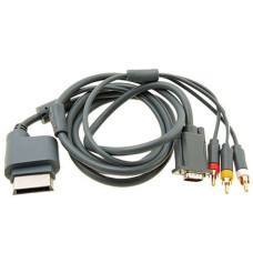 Кабель VGA HD AV для Xbox 360 Fat / Slim с аудио (3 RCA), в пакете