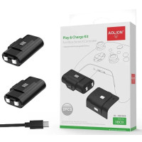 Набор 2 аккумулятора 1100mAh + кабель зарядки для Xbox Series X|S (Aolion AL-XB2020)