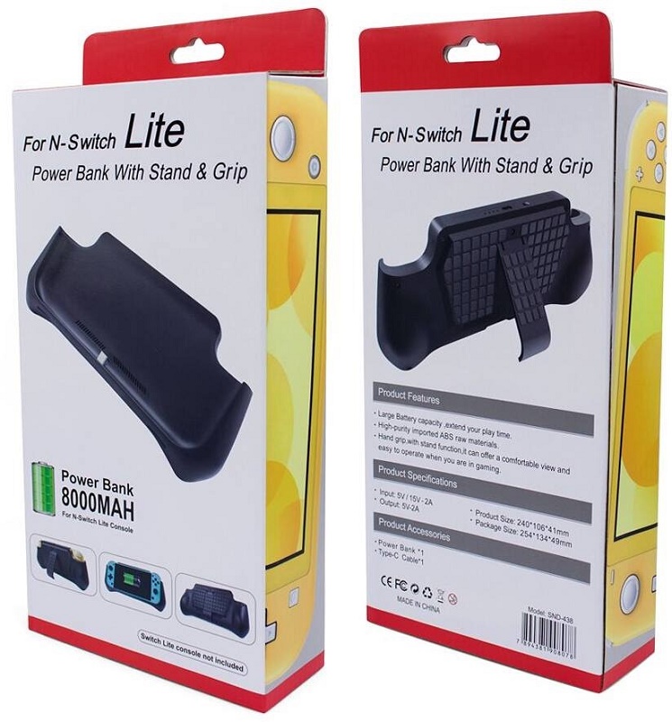 Power Bank With Stand and Grip для Nintendo Switch Lite