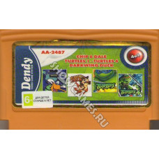 Сборник игр 8-bit AA-2487 [4 в 1] - Chip & Dale/Turtles 1/Turtles 4/Darkwing Duck