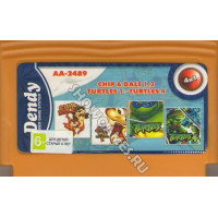 Сборник игр 8 Бит [4 в 1] - Chip & Dale 1 / Chip & Dale 2 / Turtles 1 / Turtles 4