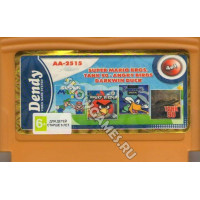 Сборник игр 8 Бит [4 в 1] - Super Mario Bros./Tank 90/Angry Birds/Darkwin Duck