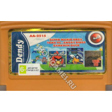 Сборник игр 8 Бит [4 в 1] - Super Mario Bros./Tank 90/Angry Birds/Darkwin Duck