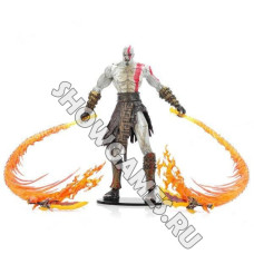 God of War 2. Фигурка персонажа Кратос (Kratos) с огненными клинками