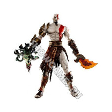God of War 2. Фигурка персонажа Кратос (Kratos) с головой медузы Горгоны