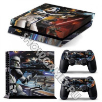 Виниловая наклейка PS4 Star Wars