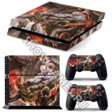 Наклейка виниловая PS4 God of War
