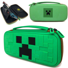 Чехол Premium Case для Nintendo Switch / OLED (Minecraft / Крипер)
