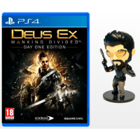 Deus Ex: Mankind Divided - Day 1 Edition с фигуркой Adam Jensen (Русская версия) [PS4]