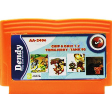 Сборник игр AA-2486 [4 в 1] - Chip and Dale 1.2/Tom & Jerry/Tank 90 (8-bit)