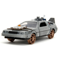 Модель Машинки Hollywood Rides 1:32 Time Machine Back To The Future-3 Railroad wheels (34786)