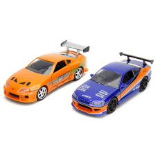 Набор металлических машинок Jada Toys «Форсаж» (Fast & Furious Legacy Series) 1:32 — 2001 Nissan Silvia S15 и Brian's Toyota Supra (34254)
