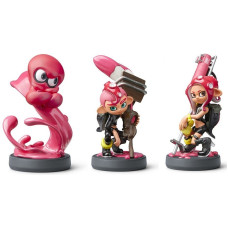 Набор Amiibo Осьмолинг-девочка + Осьмолинг-мальчик + Осьмолинг-осьминог (Splatoon Collection)