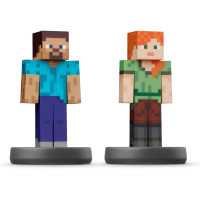 Набор Amiibo Майнкрафт Стив и Алекс / Minecraft: Steve and Alex - №89 (Super Smash Bros. Collection)
