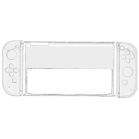 Прозрачный защитный чехол Crystal Protective Case для Nintendo Switch OLED (GNO-005)