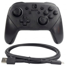 Геймпад беспроводной Nintendo Switch Pro Controller Black (аналог)