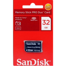 Карта памяти Sandisk Memory Stick Pro Duo 32Gb [PSP]