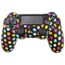 Силиконовый чехол для джойстика Dualshock 4 (конфетти цветной)